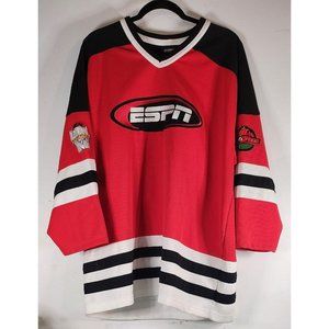 Vintage ESPN National Hockey Night Jersey Size L Stitched #'s & Emblems